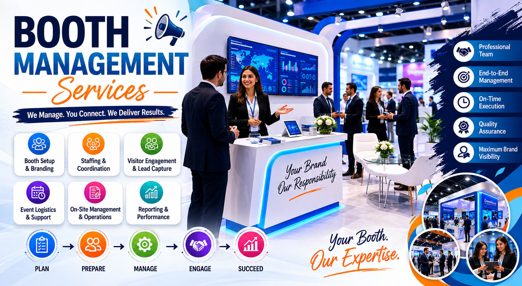 Cosmos Digi Booth management services for success